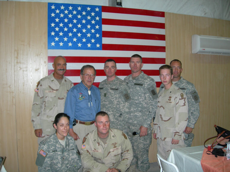 Chairman with Alaskan soldiers at Mosul